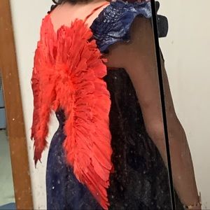 ICING Devil Phoenix Fairy Feathered RED WINGS!